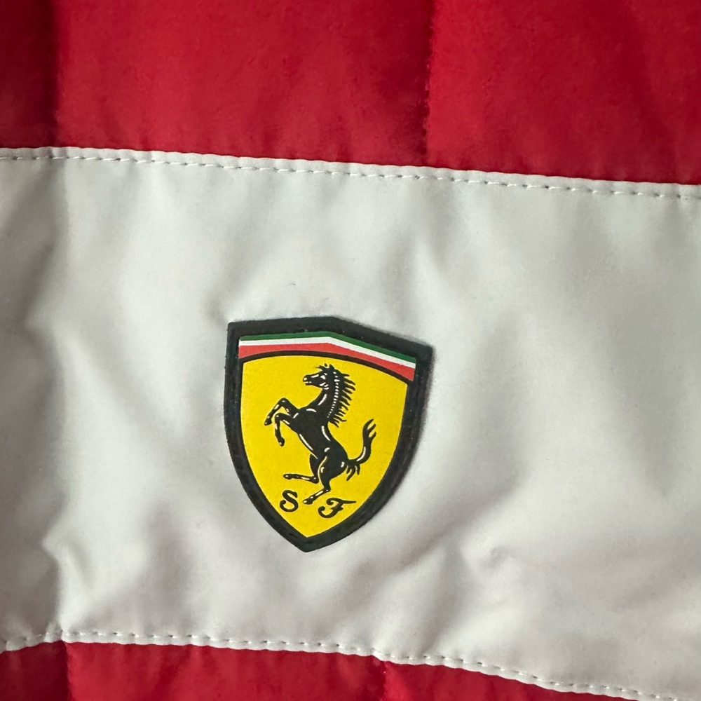 Ferrari Kids Red and White Jacket